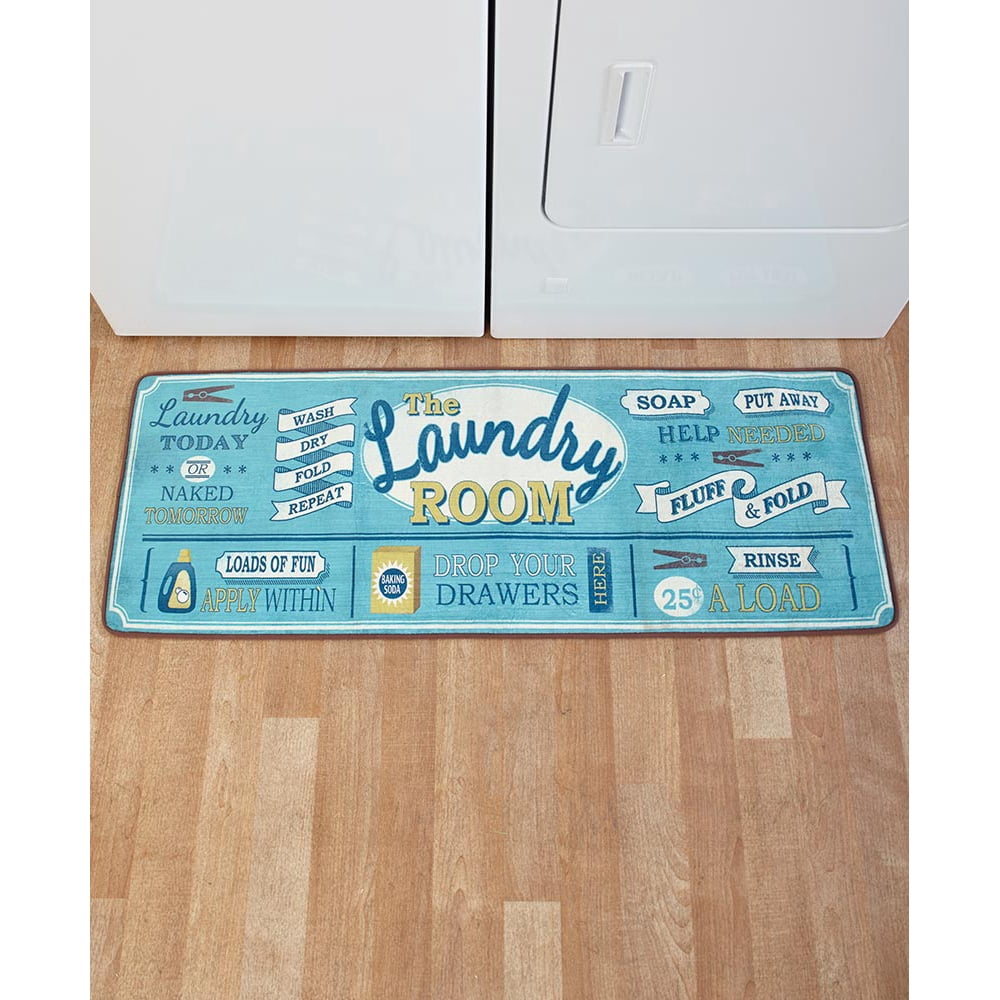 The Lakeside Collection 52" Laundry Room Runner Rug