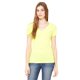 thumbnail image 1 of Camiseta de mujer de manga corta con escote en V profundo AMARILLO NEÃN M Bella + Lienzo B6035, 1 of 1