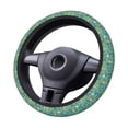 thumbnail image 2 of Uemuo Mushrooms and Flowers Printed Car Elastic Steering Wheel Cover - Universal Car Accessory for Diverse Cars Anti-Slip, and Comfortable- 15", 2 of 8
