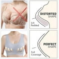 thumbnail image 6 of Blczomt Bralettes for Women with Support Nursing No Wire Comfy Blue Push Up Everyday Bras, 6 of 6