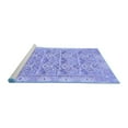 thumbnail image 2 of Ahgly Company Machine Washable Indoor Rectangle Abstract Blue Modern Area Rugs, 6' x 9', 2 of 4