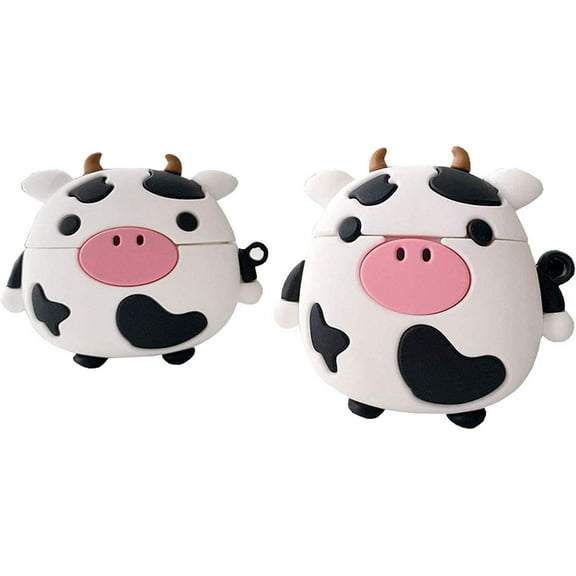 Cute Character Horned Cow Design Air pods Cover Fashion Flexible Silicone Skin Shockproff Anti-Scratch Earphone Protector for Airpods Pro