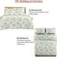 thumbnail image 2 of Sheetsnthings 7PC Heavyweight Flannel Bedding Set -Full Size- Printed Hedgerow (Duvet Cover Set with Matching Bed Sheets), 2 of 2