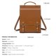thumbnail image 2 of Cnoles Mochila De Cuero Monedero Para Mujer Moda Señoras Bolsos Vintage Casual Universidad Mochilas De Viaje Bolsa Naranja, 2 of 5