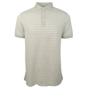 Men's Striped Pique Polo Shirt IG Small