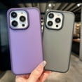 thumbnail image 5 of Shockproof Case For iPhone 16 Pro, Translucent Matte Frosted Back with Soft TPU Bumper Protective Cover, Slim Anti-Fingerprint Slim Fit Rugged Shield For iPhone 16 Pro, White, 5 of 8