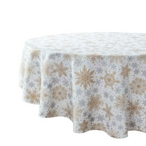 Avanti Linens Snowflakes 70" Round Tablecloth