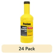 (24 pack) Prestone Power Steering Fluid Plus Stop Leak, 12 oz