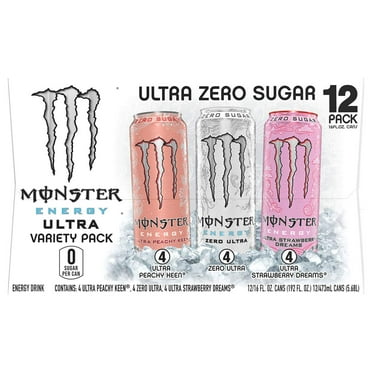 Monster Energy Ultra Zero Sugar Energy Drink Variety 12 pk Cans - 16 oz