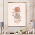 thumbnail image 2 of Designart 'Sun and Moon Shapes In Retro Terracotta Tones II' Modern Framed Canvas Wall Art Print, 2 of 5