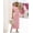 Pink, variant on Merokeety Womens Summer T Shirt Dresses Crew Neck Tie Waist Midi Dress Apricot s
