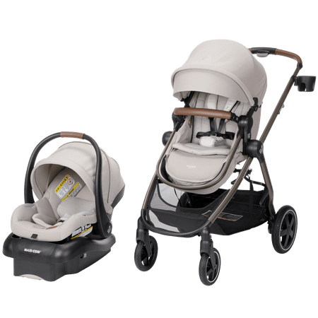 Maxi-Cosi Zelia² Luxe 5-in-1 Modular Travel System, New Hope Tan,
