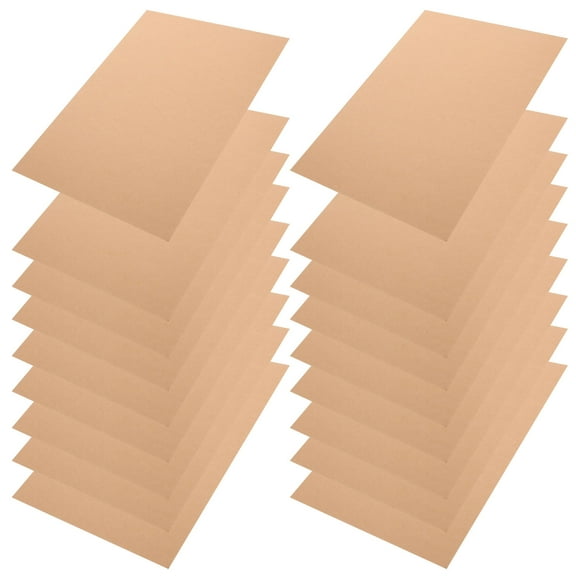 Hemoton 100 Sheets Brown Craft Cardstock Blank Cards Cover Card Stock 240g Painting Handmade Paper For Invitations Business Greeting Cards Diy Card Making