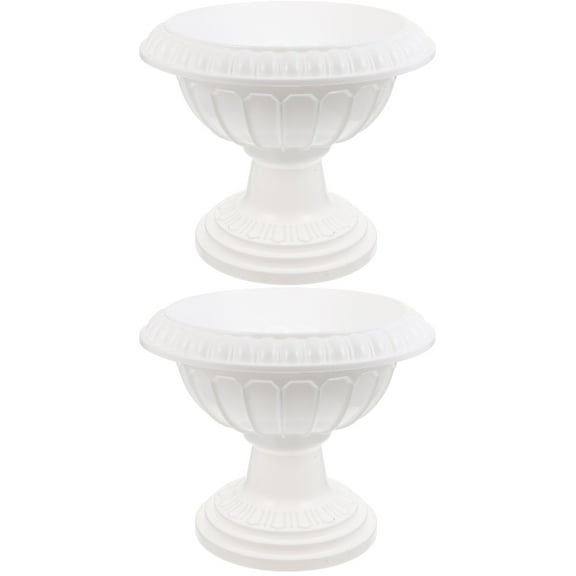 2 Pieces Decorative Urn Planter Hydroponic Flower Pot Sturdy Flowerpot