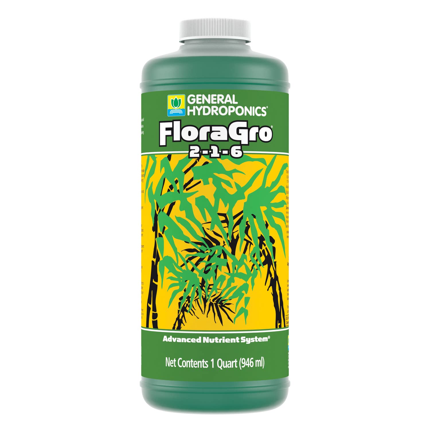General Hydroponics GLCMBX0009 Calimagic & Flora Gro, Micro & Bloom Combo, 1 Quart Fertilizer