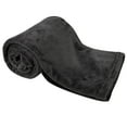 thumbnail image 3 of Soft Cozy Plush 60”L x 50”W Lightweight Reversible Microfiber Sherpa Throw Blanket for Adults, Kids, Pets, Beds, Couches and Loveseats in Midnight Black, 3 of 7