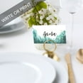 thumbnail image 2 of Koyal Wholesale Watercolor Forest Theme Place Cards for Wedding Party Tables, Seating Place Cards for Holders, 60 Pack, 2 of 5