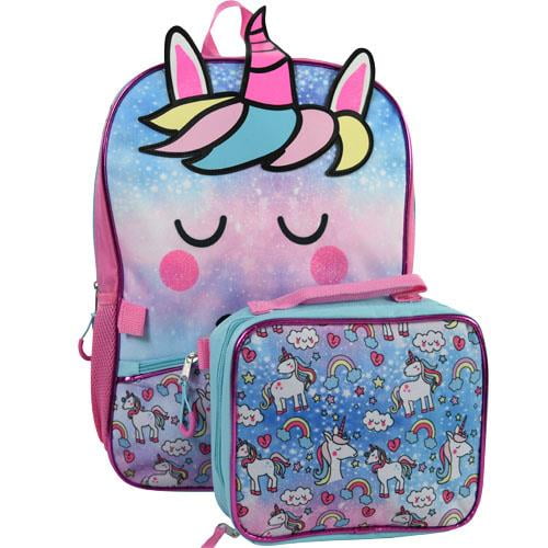Backpack Unicorn Rainbow w Lunch Bag New 99CFLS8UP Walmart