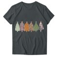 thumbnail image 2 of Puntoco Blusa de manga corta con estampado de moda para mujer, divertida camiseta de cuello redondo, 2 of 3
