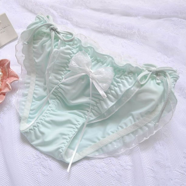 Puntoco Ropa interior breve para mujer, ropa interior transparente de malla sexy para damas, ropa interior de princesas voladoras para niñas