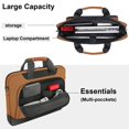 thumbnail image 4 of Funda para portátil DOISO 17-17,3 pulgadas de gran capacidad para Dell/MSI/HP Brown, 4 of 6