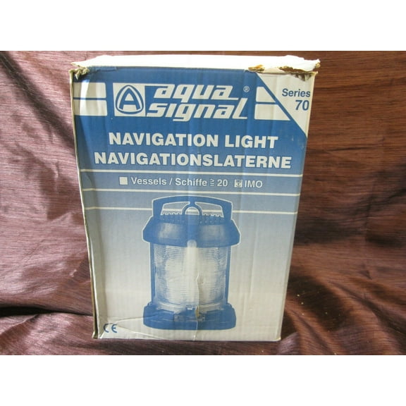 Aqua Signal Series 70 Single Lens Navigation Light Stern Towing Yellow