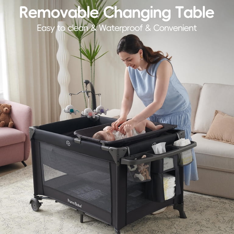 Pamo Babe Baby Bassinet Playpen Combo, Nursery Center, Play Yard