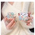 thumbnail image 3 of Estuche protector para auriculares para mujeres y niñas, bonito diseño floral, brillante y suave, 3 of 4