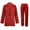 Red, variant on Lovskoo Women's 2023 Fall Two Piece Outfits Blazer Jacket and Wide Leg Pants Pockets Business Casual Suit Sets Blue