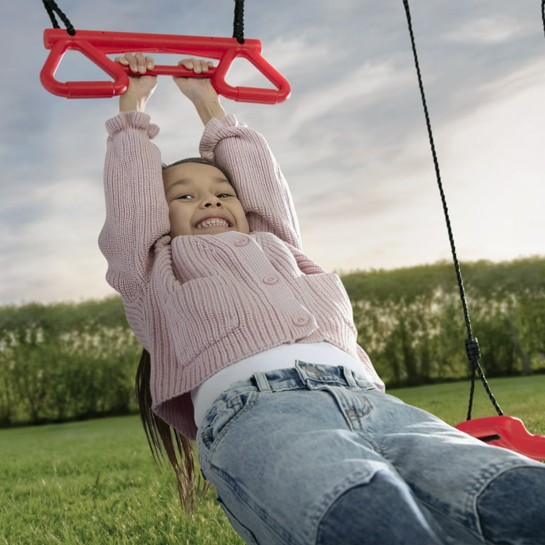 Delta Children FunZone Outdoor Metal 3-Piece Swing Set - Includes