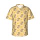 thumbnail image 1 of Fotbe mouse and cheese Camisa Hawaiana para Hombre Unisex – Camisa Casual de Verano con Botones de Manga Corta de Algodón y Lino,3X-Large, 1 of 7
