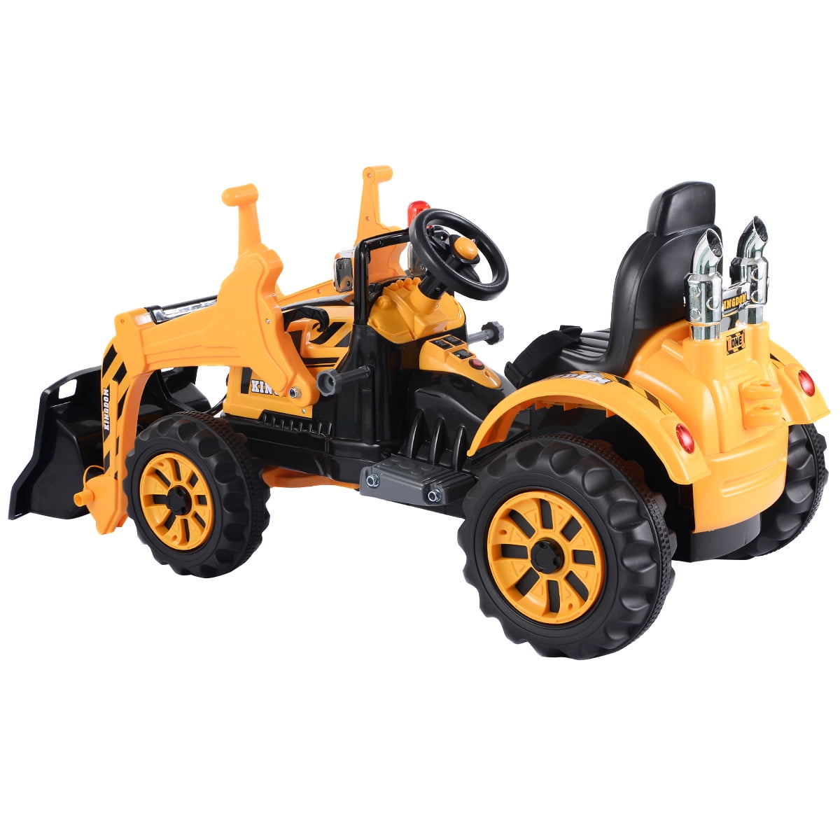 DOLU YELLOW KIDS PEDAL FARM TRACTOR DIGGER AGE 3 CHILDS RIDE ON TOY 