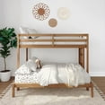 thumbnail image 5 of Now Furniture Wooden Twin over Full Bunk Bed for Kids, Textured Pecan, 5 of 7