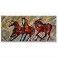 thumbnail image 2 of All My Walls 0078ME00030 Wild Mustang Horses Metal Wall Decor&#44; Black&#44; Blue&#44; Silver & Green, 2 of 4