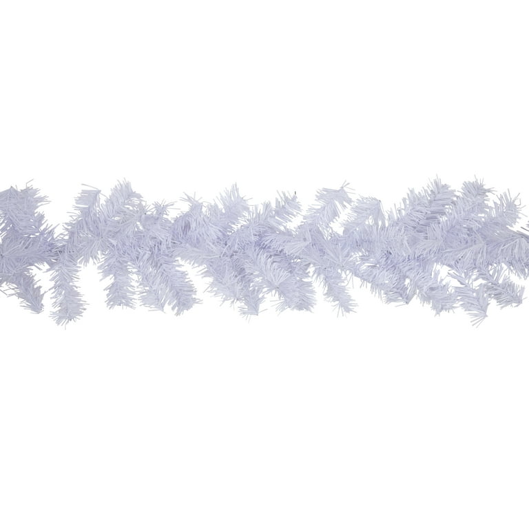 Northlight 9' x 8 White Canadian Pine Artificial Christmas Garland - Unlit