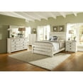thumbnail image 3 of Progressive Furniture Willow King Wood Slat Headboard in Distressed White, 3 of 4