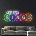 thumbnail image 3 of Handmadetneonsign Bingo Game Neon Sign, Game Player Wall Art Decor, Gaming Room Wall Decor, 3 of 4