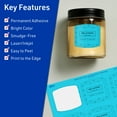 thumbnail image 3 of Avery Printable Arched Square Labels, Bright Blue, 2" x 2-3/16", 240ct, 3 of 11
