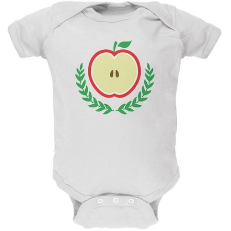 

Baby Shower Theme Apple of My Eye White Soft Baby One Piece - 18-24 months
