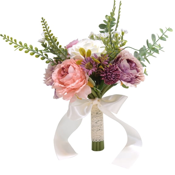 GROFRY Artificial Flower Exquisite Fresh-keeping Realistic Aesthetic Visual Effect Artificial Bridal Bouquet Marriage Supplies