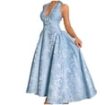 thumbnail image 1 of Robe Grande Taille pour Femmes Sans Manches à Col en V Grande Décontractée Chic, 1 of 2