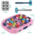 thumbnail image 7 of Hammer Mole Game,Toys for 3-12 Year Old Boys and Girls, Whack A Mole Game for Toddlers, Pounding Gifts for 3 4 5 6 7 8+ Kids, Interactive Educational Toys with Sound and Light, PK Mode with 2 Hammers, 7 of 7