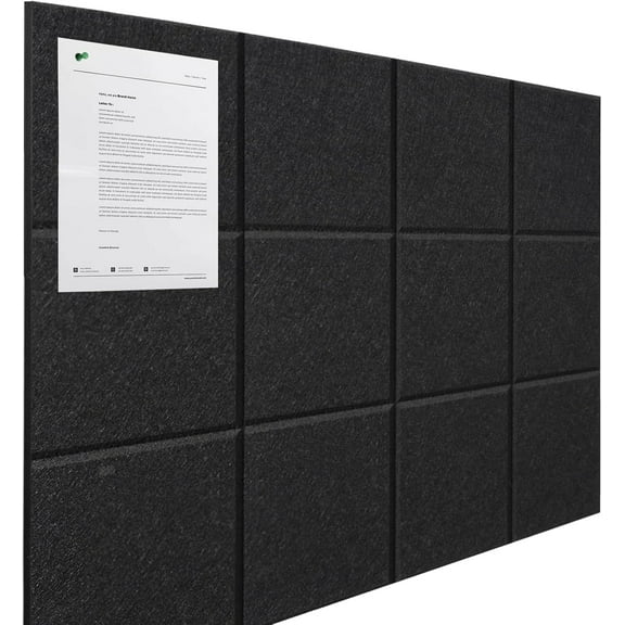 Large Cork Boards for Walls 48" x 36" 12 Pack Bulletin Boards Alternative Cork Board for Office Contains 72 Removable Security Stickers 30 Push Pins