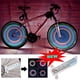 thumbnail image 3 of Bicycle Wheel Light Double Sided 16 LED Colorful Mountain Bike Spoke Warning Lights, 3 of 5