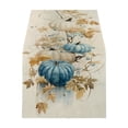 thumbnail image 5 of PoyoKee Thanksgiving Table Runner, Linen Holiday Table Cloth, Fall Decor Tablecloth for Dining Home Mantel Living Room Party Decorations, 72" x 13", 5 of 6