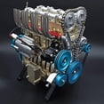 thumbnail image 4 of POINTERTECK 8-Cylinder Full Metal Car Engine Model  Full Metal Car Engine Model  4 Cylinder Car Engine Kit Adult Model  Car Engine Model Kit  Metal Model Engine Kit  Home Engine Ornaments, 4 of 7