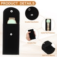 thumbnail image 3 of Uxcell 4 Pcs Bolsa de Reloj de Terciopelo, Funda de Viaje para Reloj Portátil, Bolsa de Almacenamiento Suave con Botón a Presión y Almohadilla Interior para Hombres y Mujeres, Regalo, Negro, 3 of 6