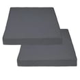 thumbnail image 1 of Housse de Coussin Carrée Covers&All pour Sièges de Canapé de Patio, Résistante aux UV et à l'Eau, Lavable pour Extérieur, Protection contre les Intempéries All, Housse Seulement (Lot de 2) (28 Pouces L x 28 Pouces P x 4 Pouces d'Épaisseur, Gris Charbon), 1 of 7
