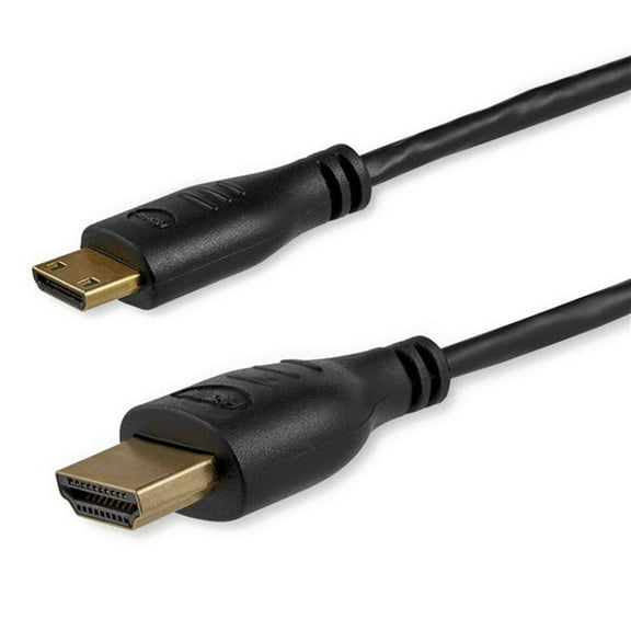 StarTech.com 3 ft Slim High Speed HDMI Cable with Ethernet - HDMI to HDMI Mini M/M