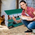 thumbnail image 4 of 8/10 Compartment Chicken Nesting Box, Metal Roll Away Nest Box with Removable Tray & Lid Cover for Easy Egg Collection and Hygiene, 4 of 8